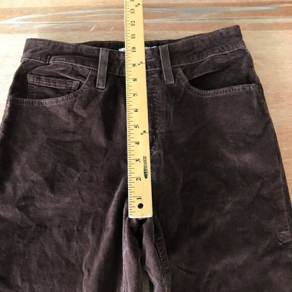 Levi's 721 High Rise Skinny Jeans Women 28 Brown Corduroy Dark Wash Stretch - Picture 10 of 15
